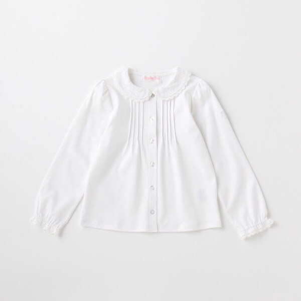 レース衿ブラウス