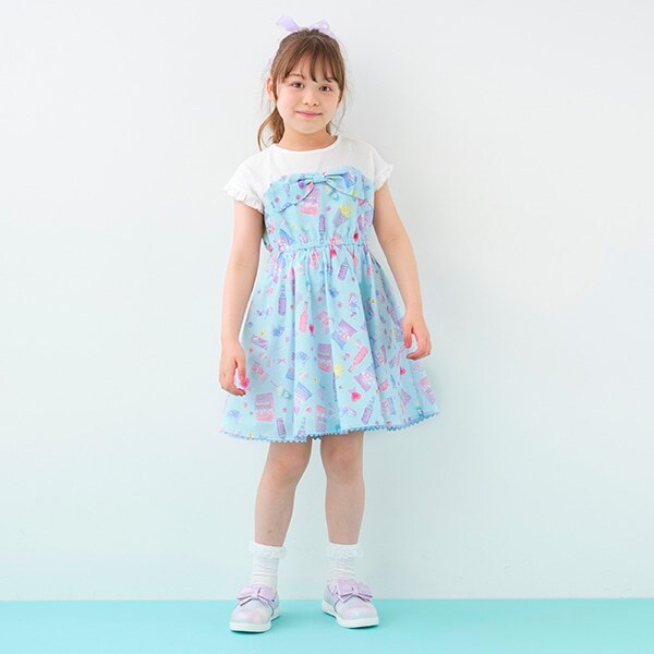 ドリーミースウィーツ柄ドッキングワンピース