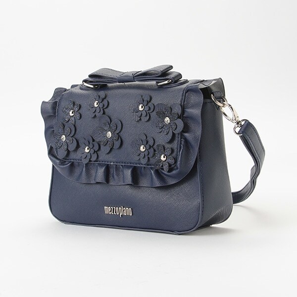 花モチーフスカラップショルダーバッグ