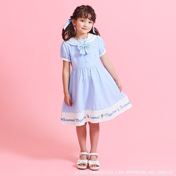 【Sanrio characters マイメロディ　シナモロール】セーラーワンピース