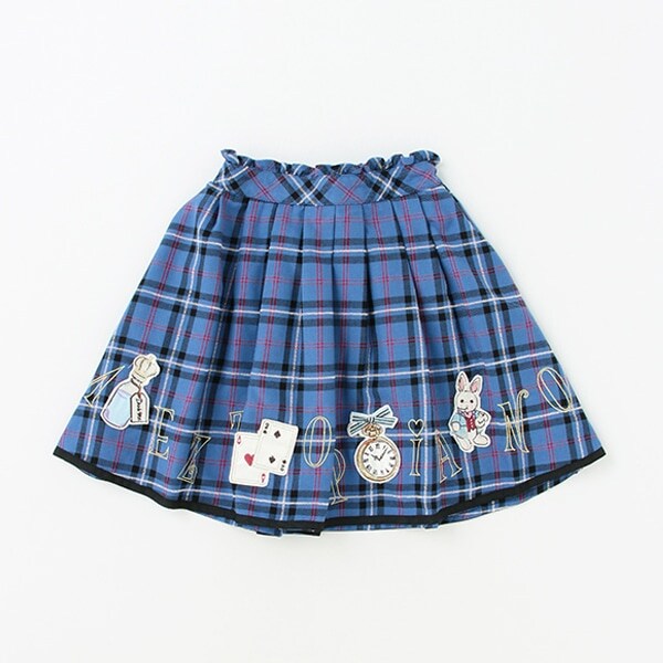 アリスモチーフ　チェックスカート