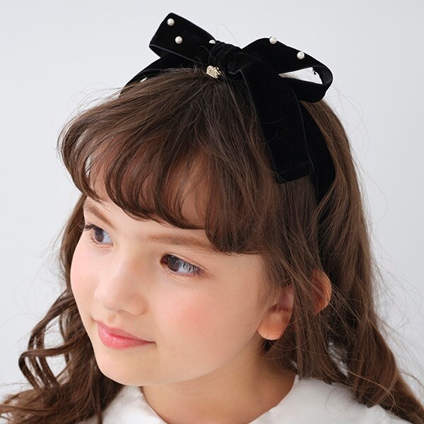 ベルベットリボン　カチューシャ【日本製】