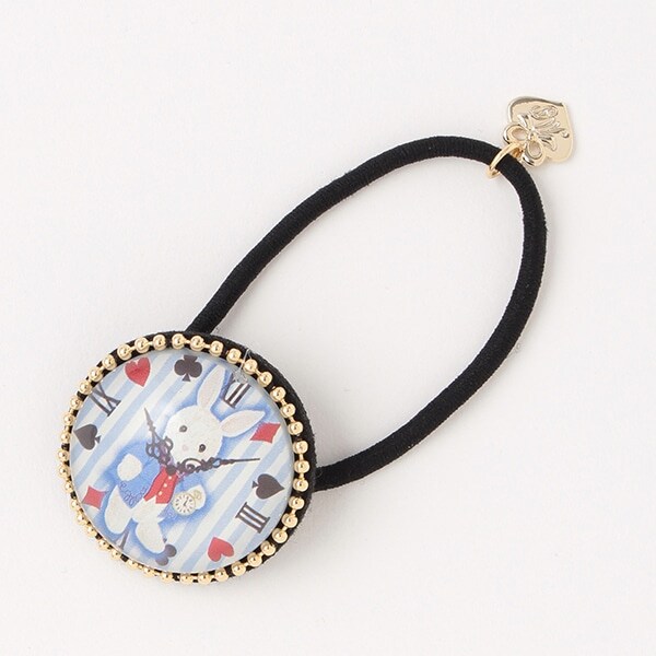 ウサギ懐中時計風ヘアポニー