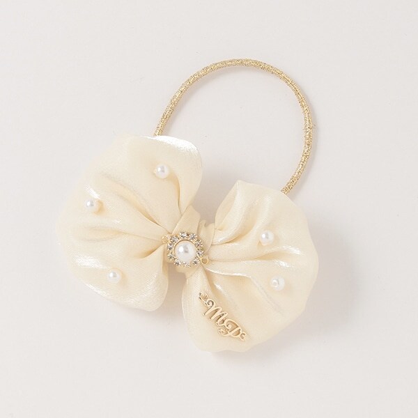 ぷっくりリボン　ヘアポニー