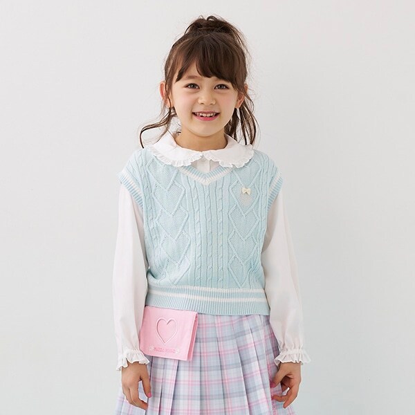 ブラウス＆ニットベストセット