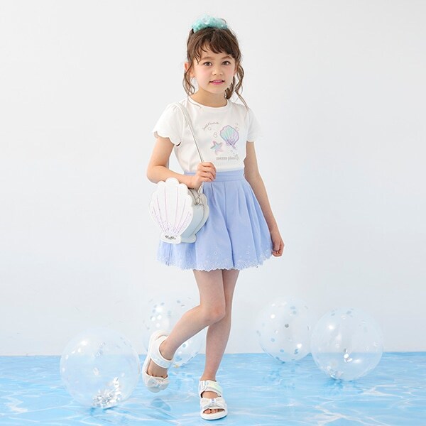 シェルカットワーク　キュロットスカート