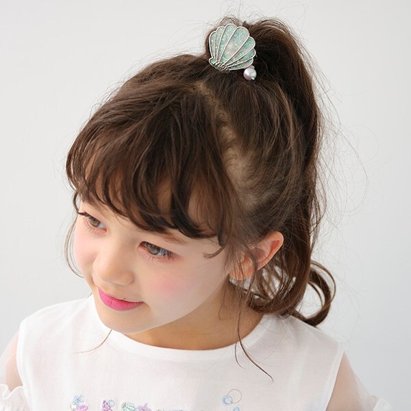 オーロラシェルモチーフ　ヘアポニー