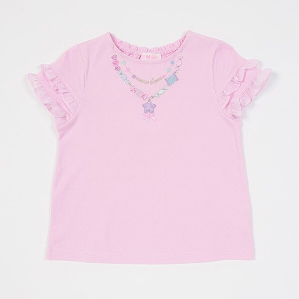 キャンディネックレス刺しゅう　半袖Tシャツ