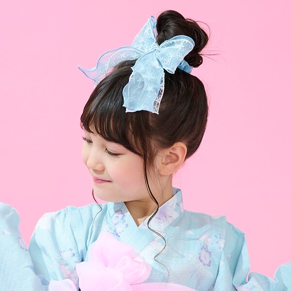 フリル　リボンシュシュ【日本製】