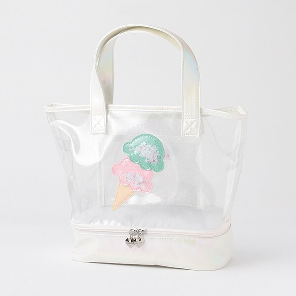 イチゴ・アイスワッペン2層式　スイムバッグ