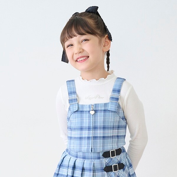 フロントZIPビスチェ　＆テレコ長袖Tシャツ　セット