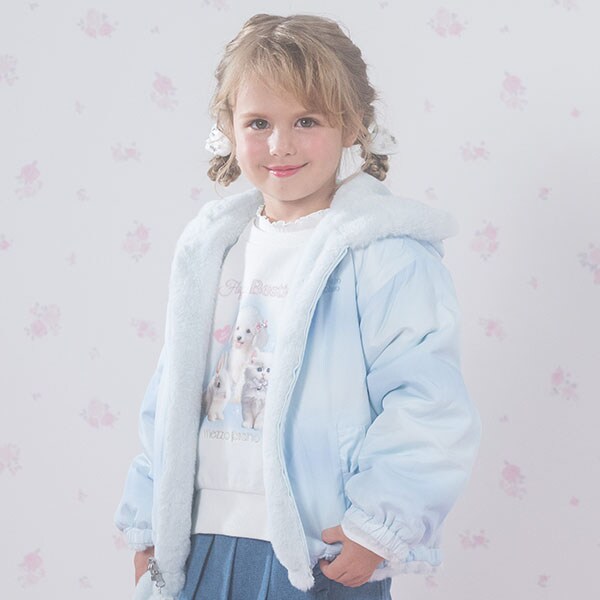 リバーシブルどうぶつ　フェイクファーブルゾン