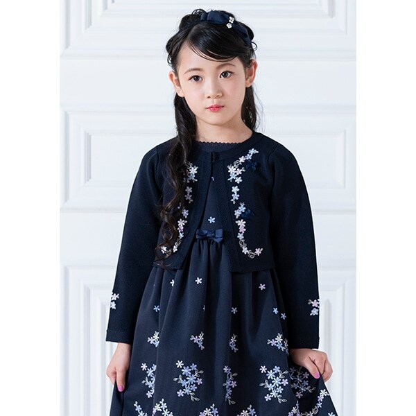 花刺しゅう　ニットボレロ