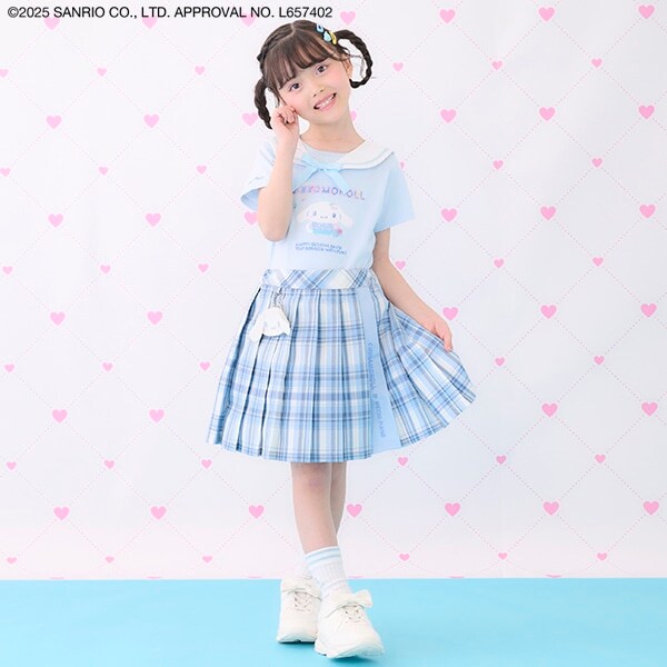 【マイメロディ・シナモロール】ポーチつきプリーツスカパン