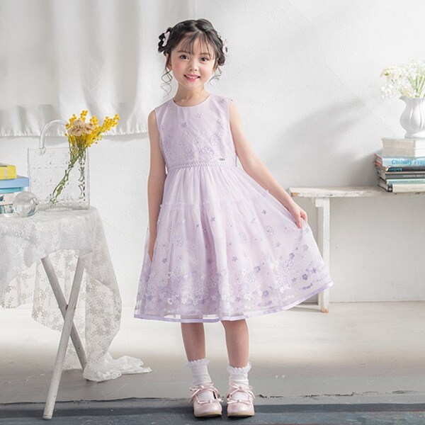 花刺しゅうチュールドレス