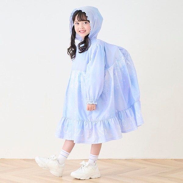 スタージュエルグラデーション柄　レインコート