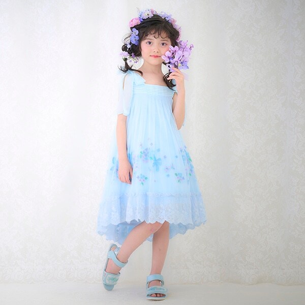 紫陽花刺しゅう　ドレス