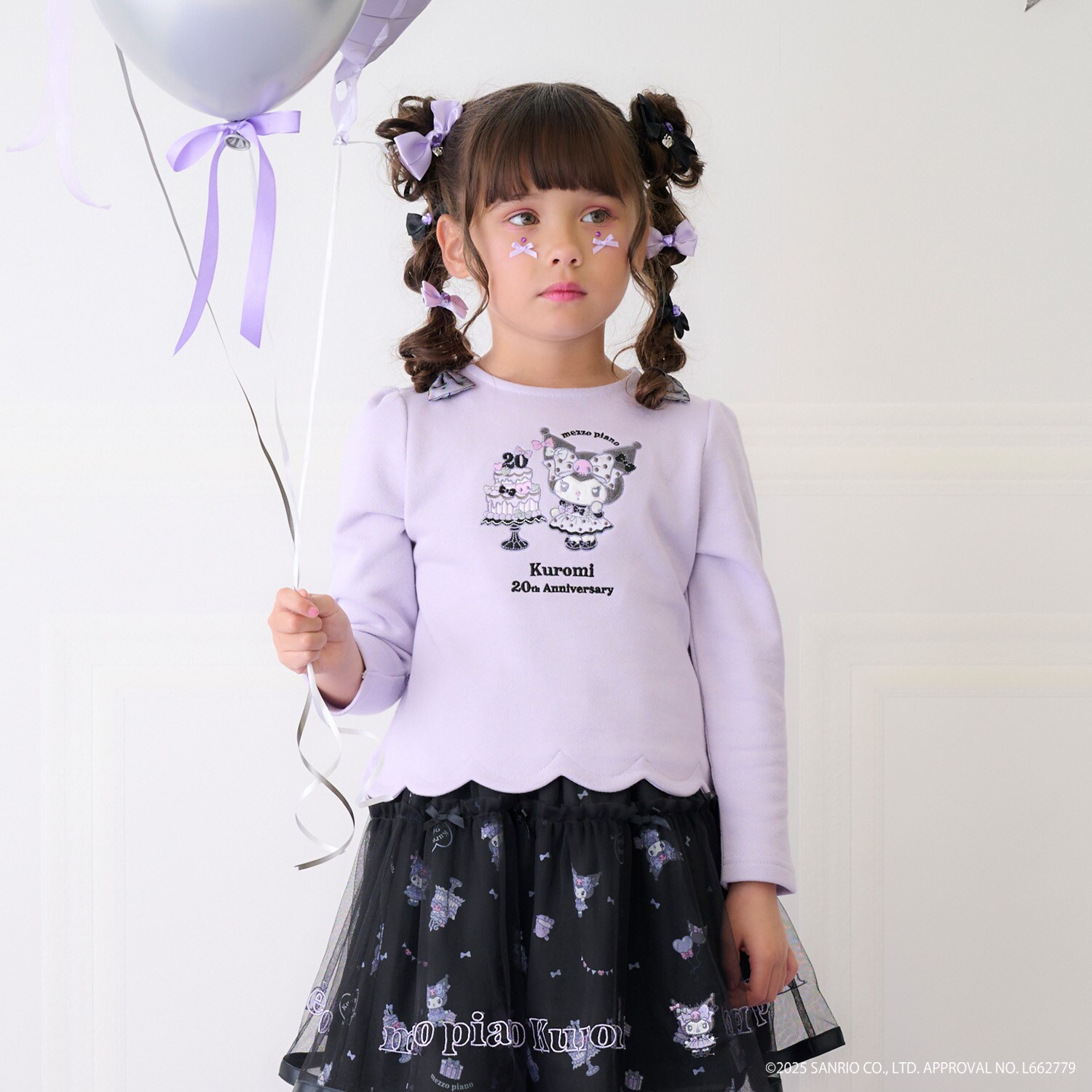 【マイメロディ/クロミ】裾スカラップ　トレーナー