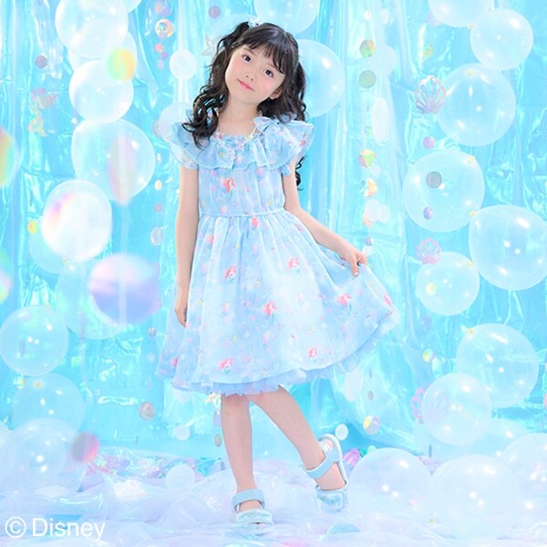 【Disneyアリエル】総柄ワンピース
