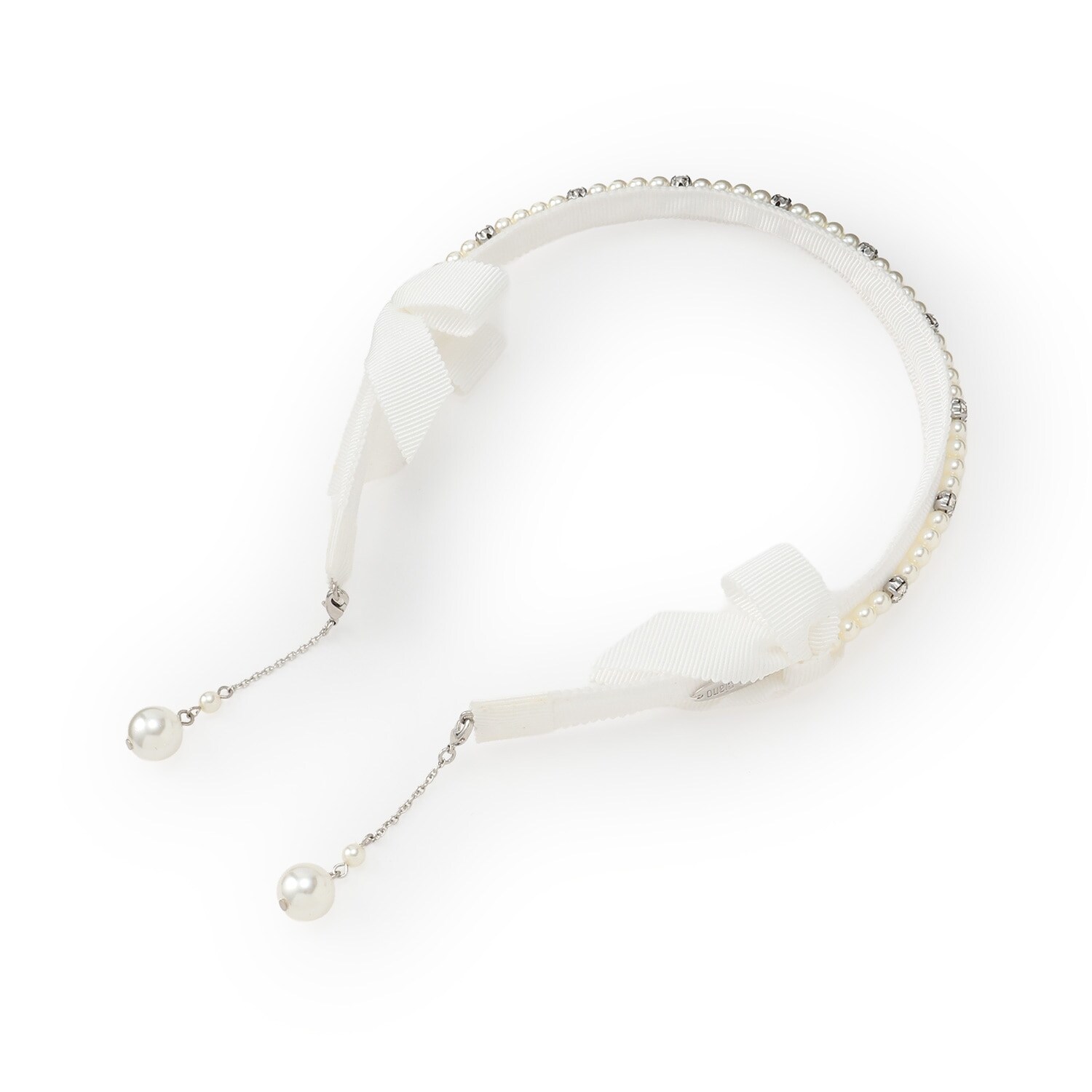 チャームつき　パールカチューシャ