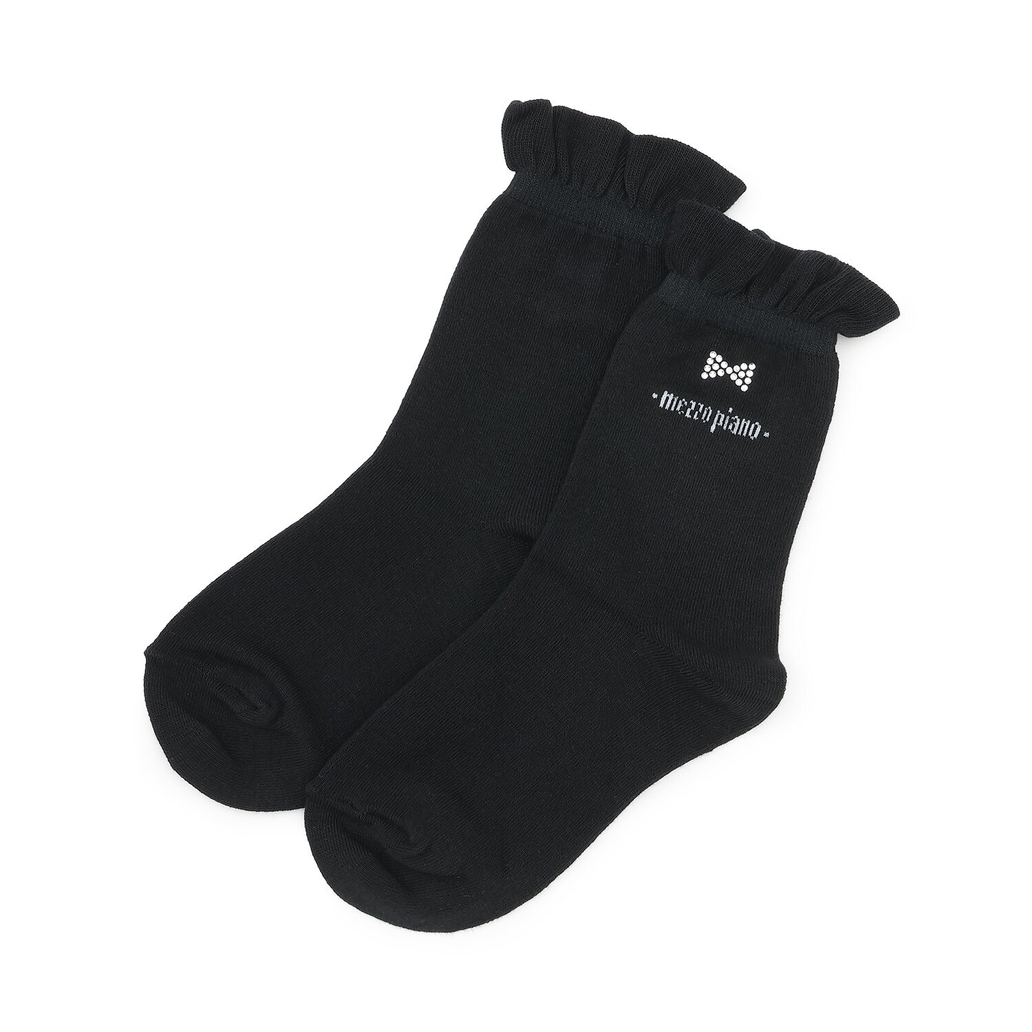 リボンラインストーンつき　ソックス