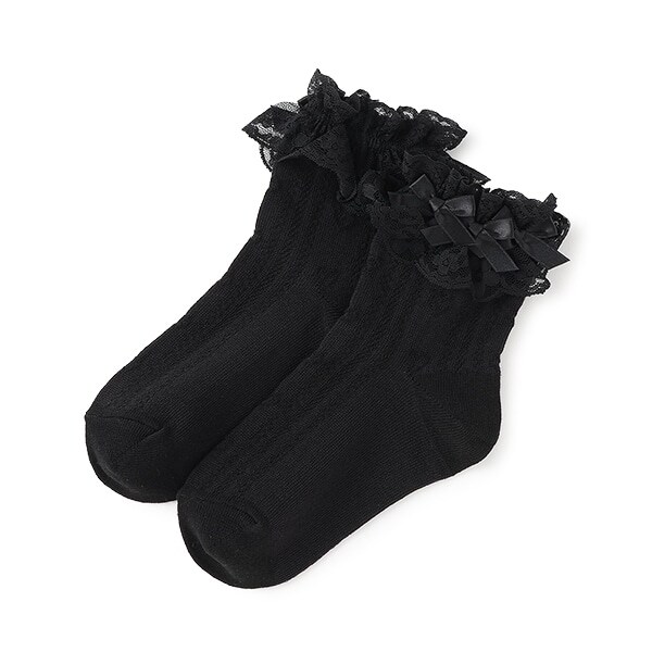 定番サテンリボンソックス