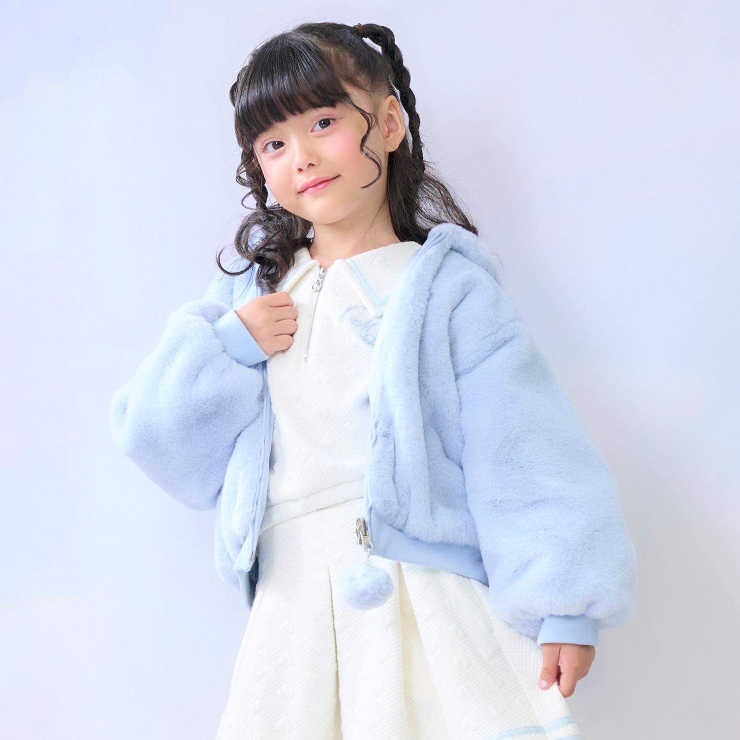 リバーシブル　フェイクファーブルゾン