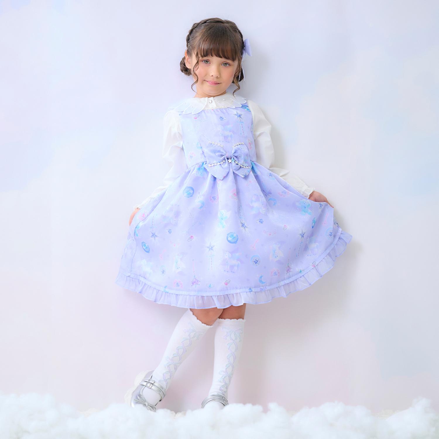 マジカル柄ワンピース　＆ブラウスセット