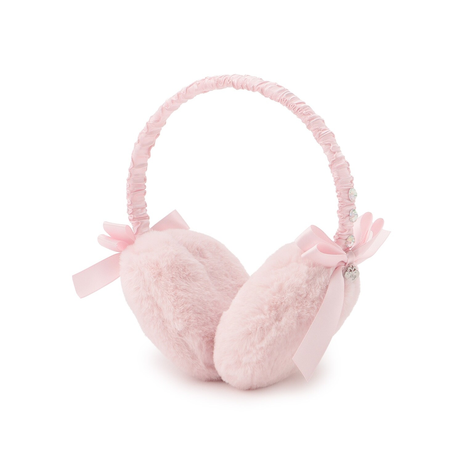 リボン　フェイクファーイヤマフ