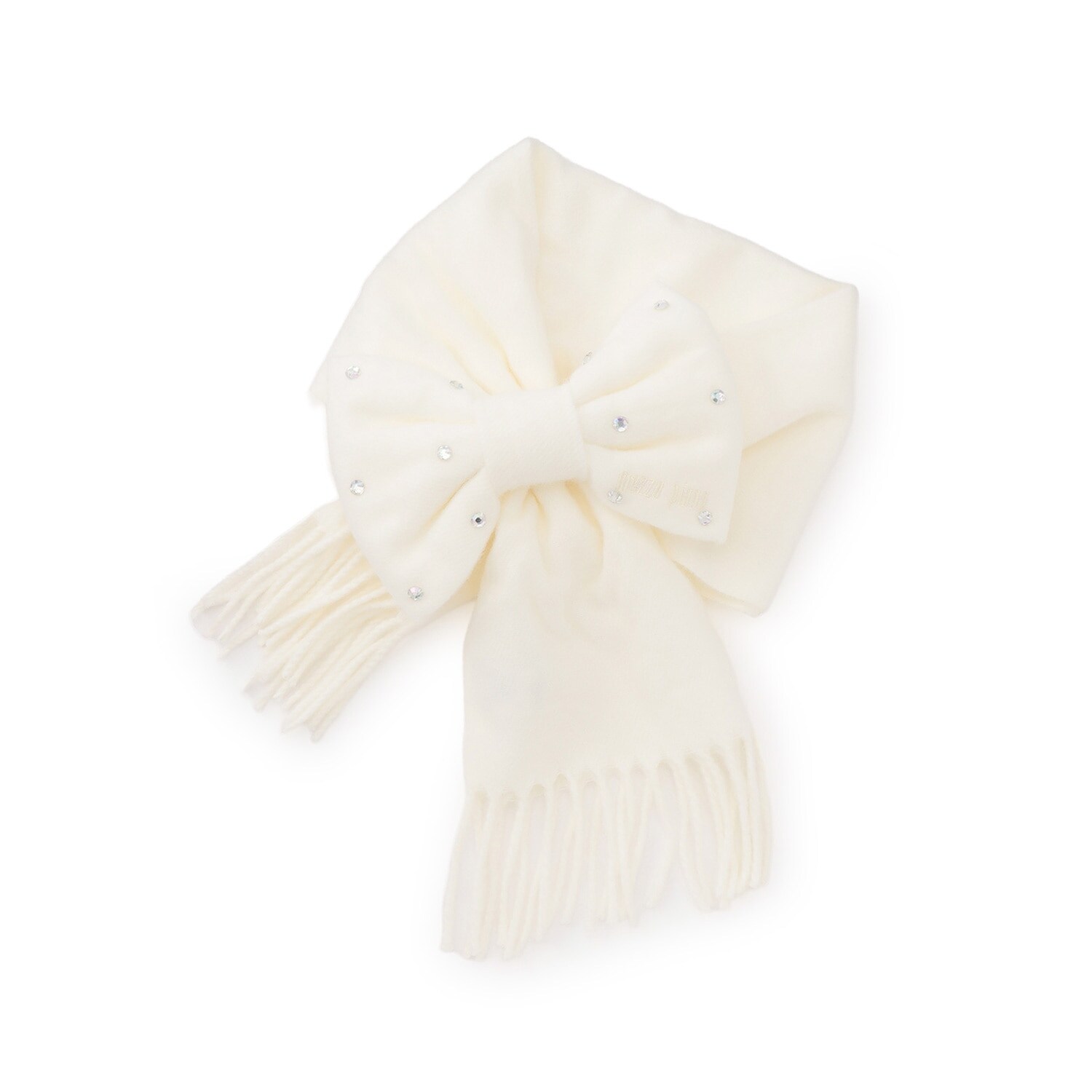 リボンモチーフ　マフラー