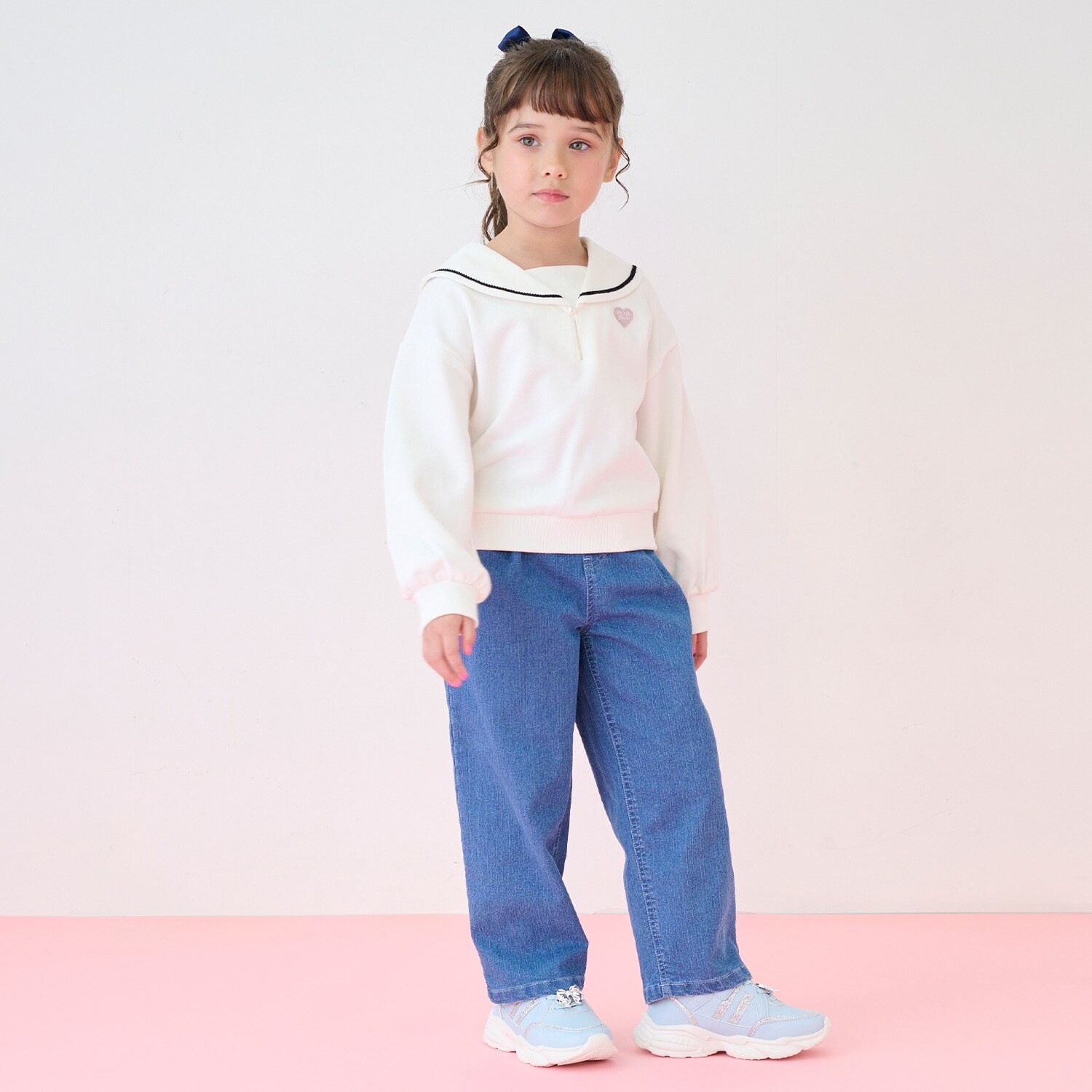 ストレッチデニム　ロングパンツ