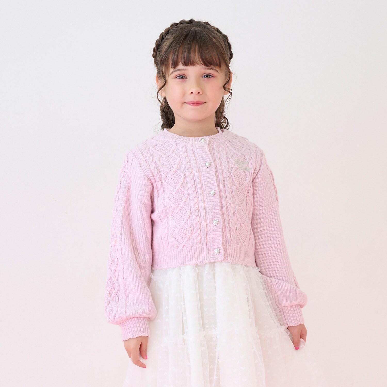 ケーブルニット　カーディガン