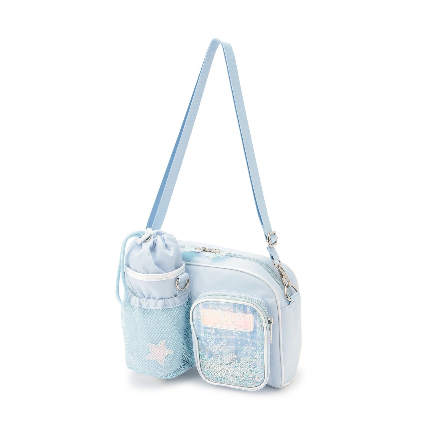 ペットボトルホルダー付　ショルダーバッグ