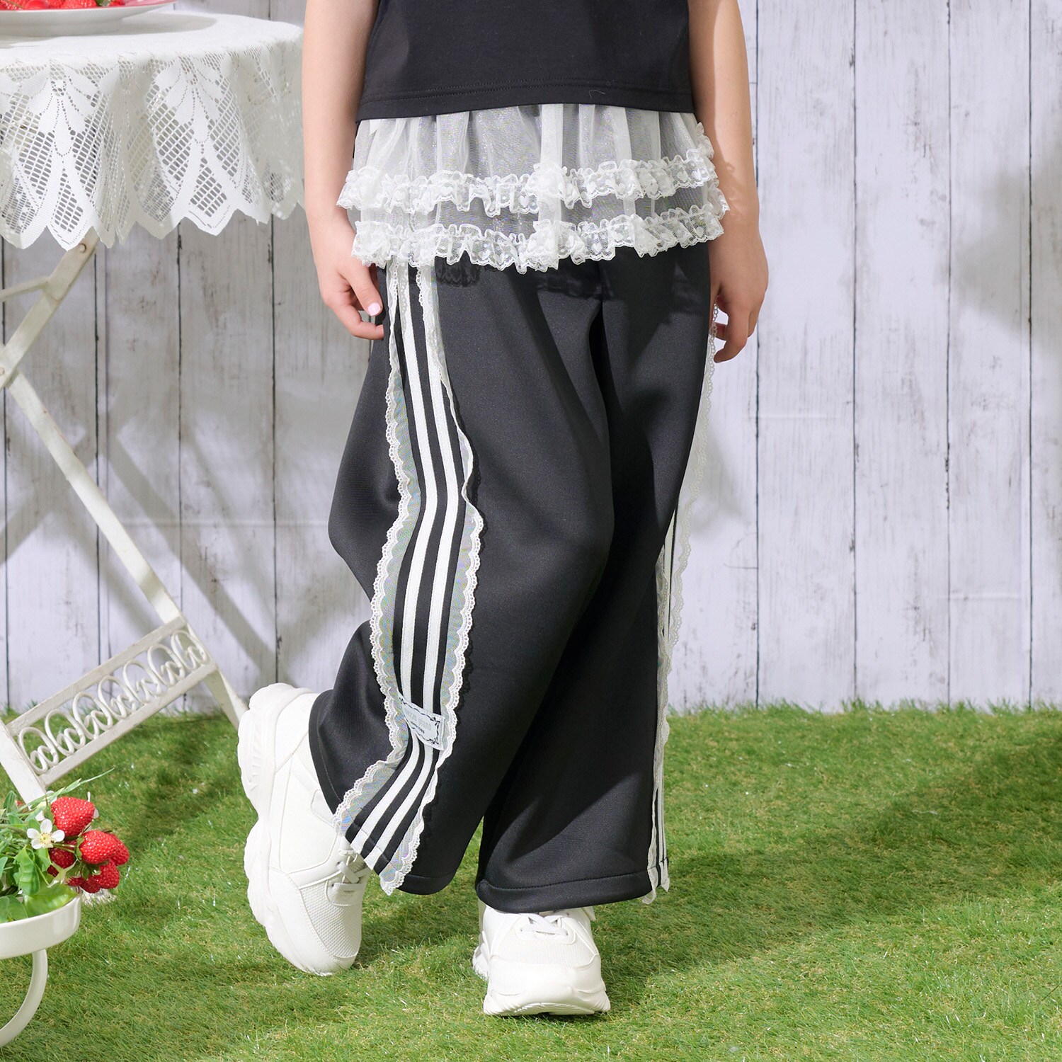 レイヤード　レーススカート