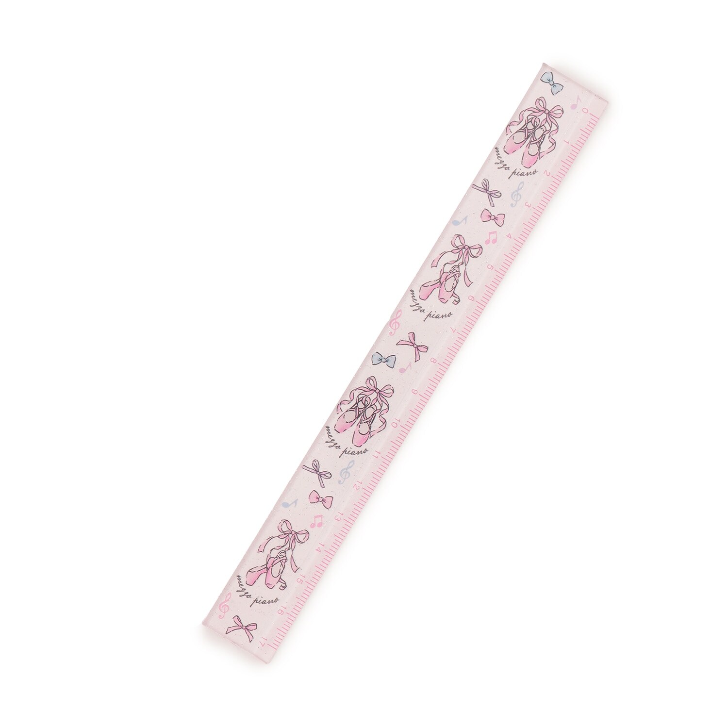 【ステーショナリー】バレエ柄　17ｃｍ定規