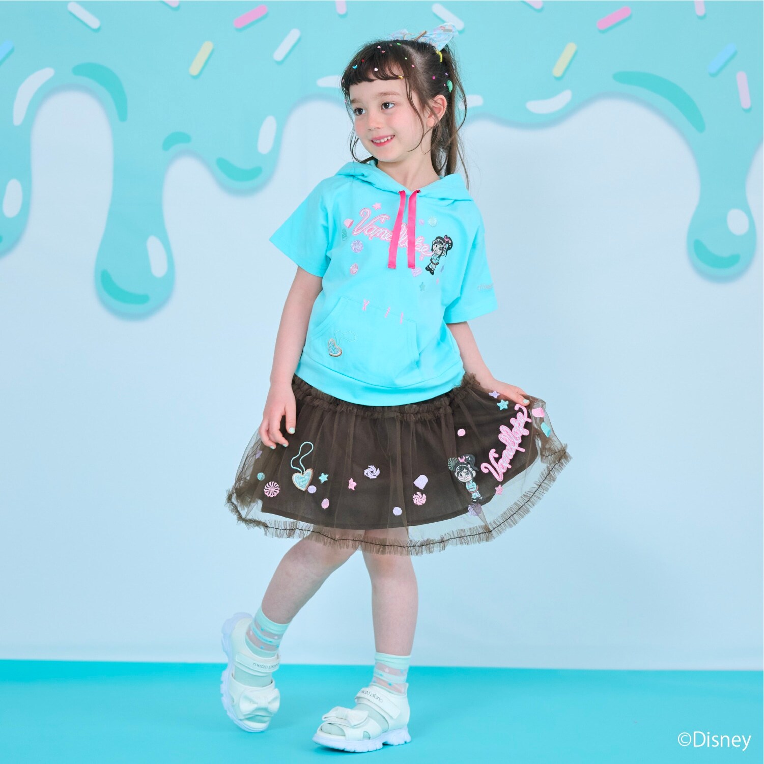 【シュガー・ラッシュ】刺繍チュールスカート