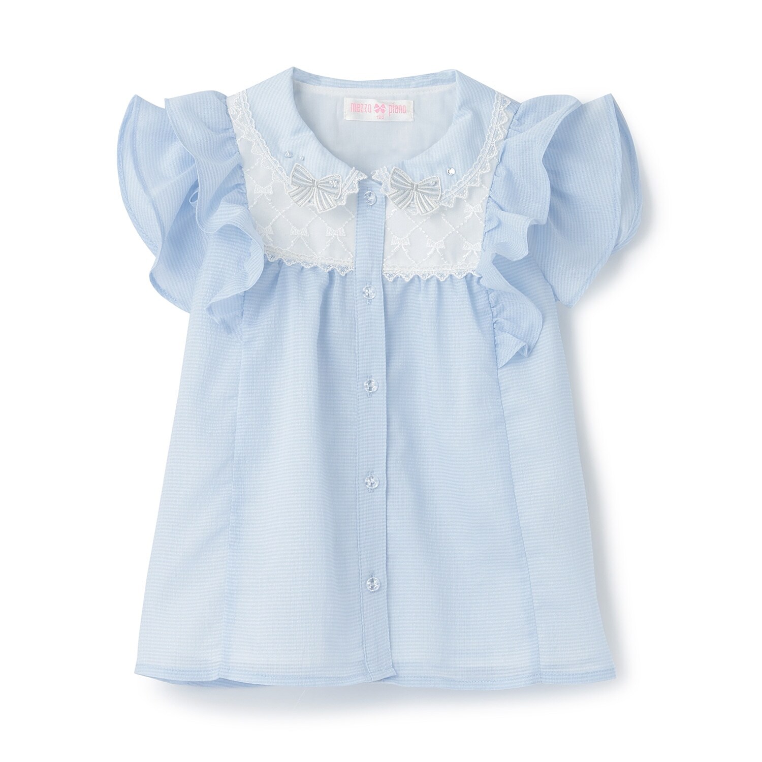 シフォンフリル　ブラウス