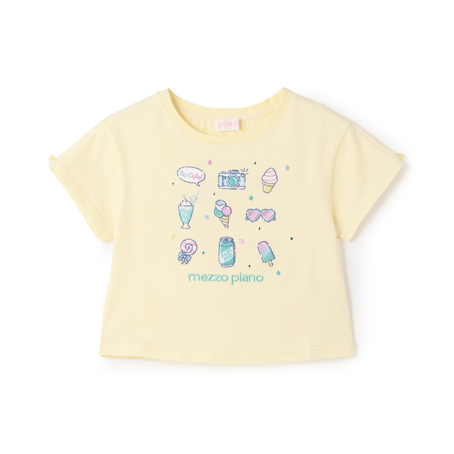 ファンシーポップ刺しゅう　半袖Tシャツ