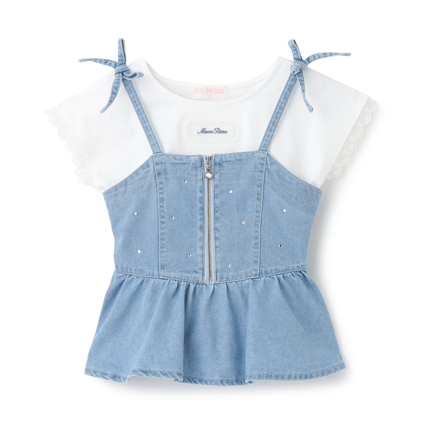 裾フレアビスチェ　＆半袖Tシャツセット