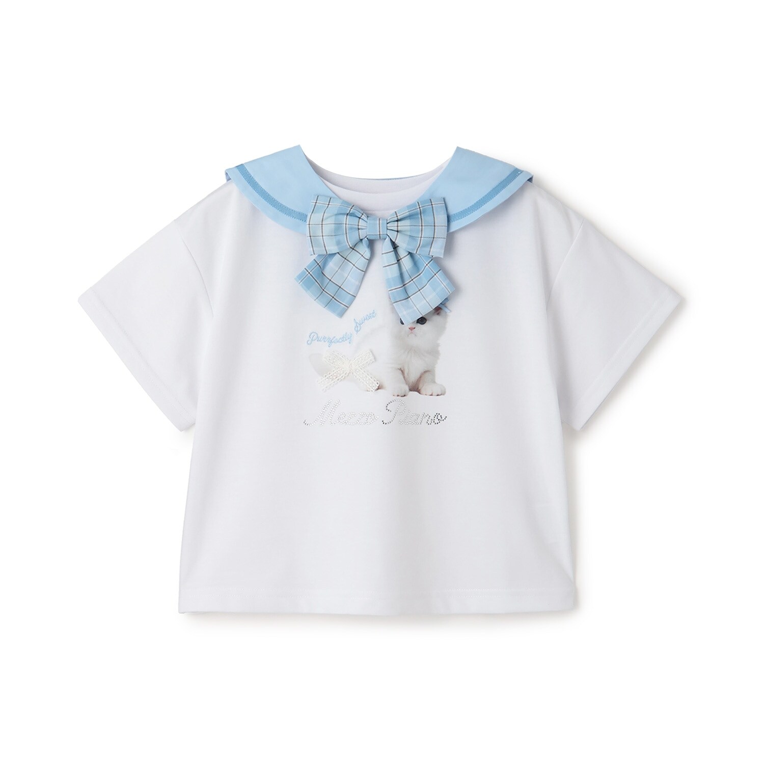 セーラー衿つき　半袖Tシャツ