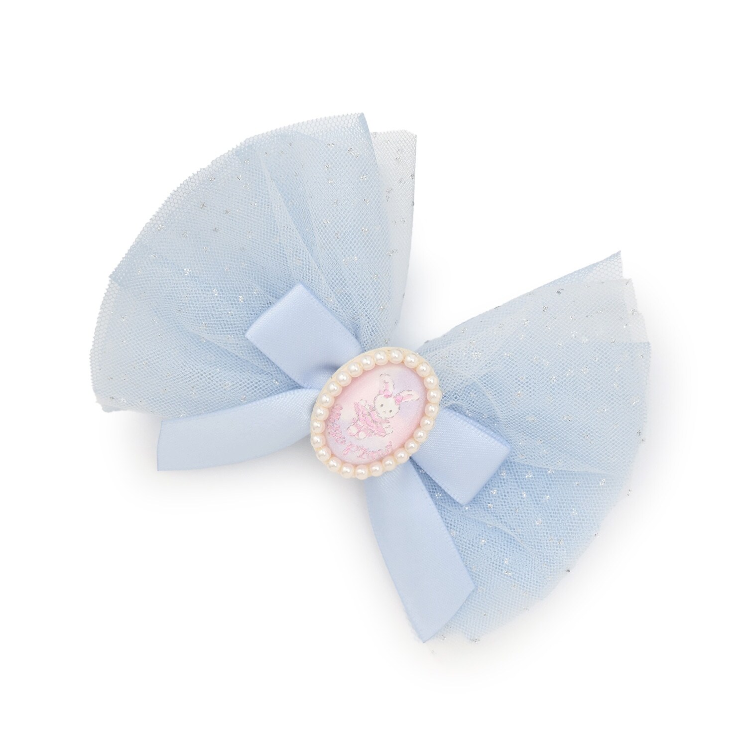 うさぎバレエ　リボンヘアクリップ