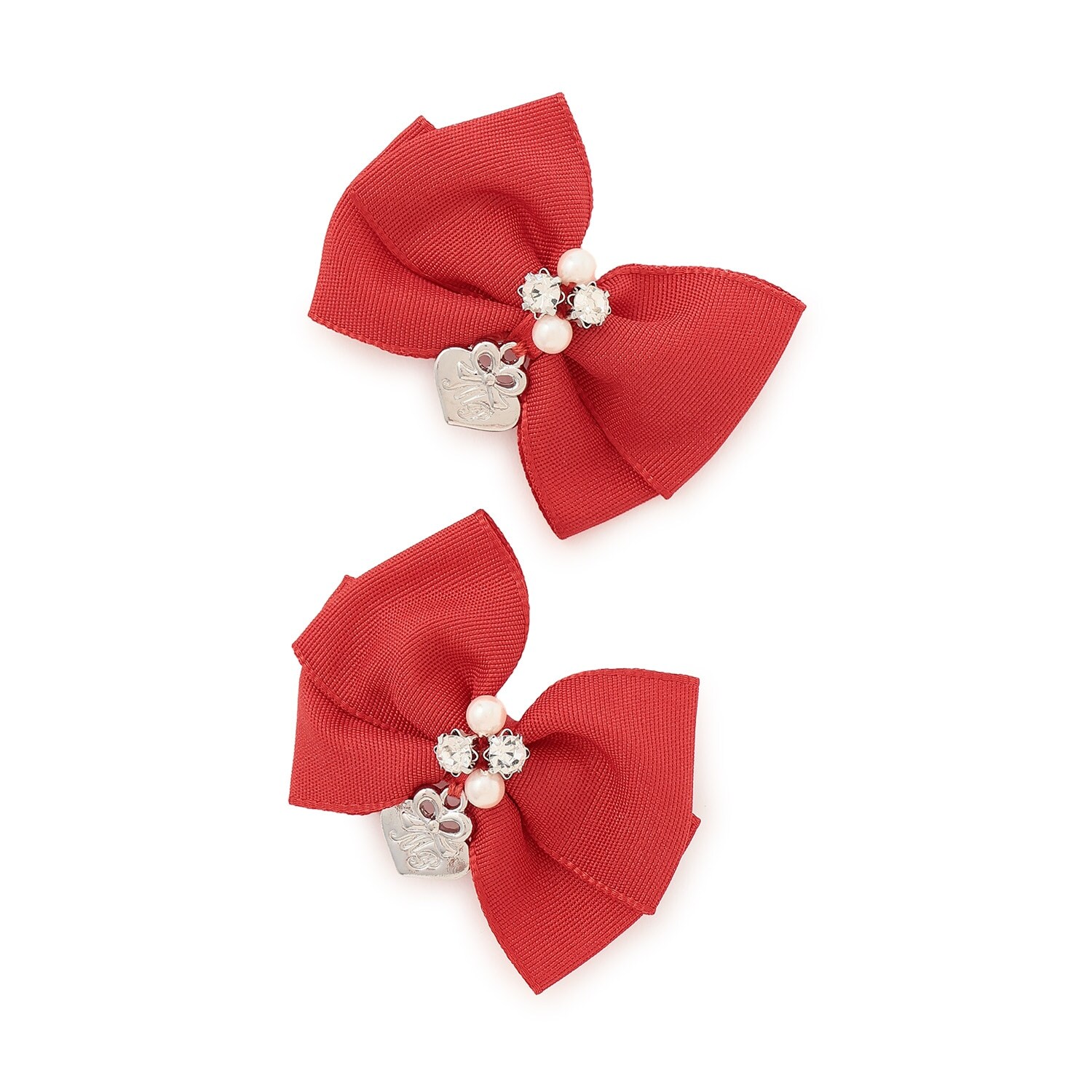 ミニリボン　ヘアクリップ2個セット