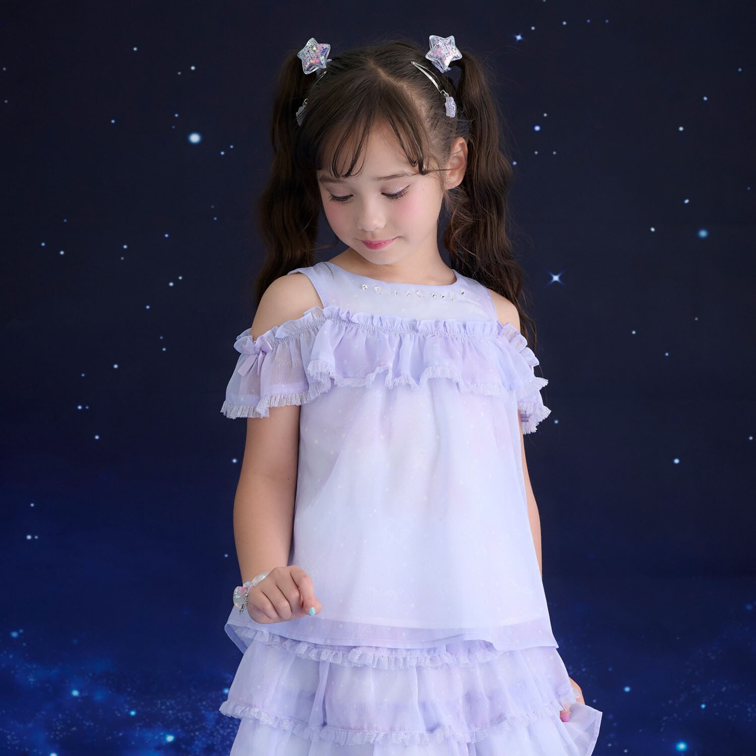 星座柄チュニックブラウス