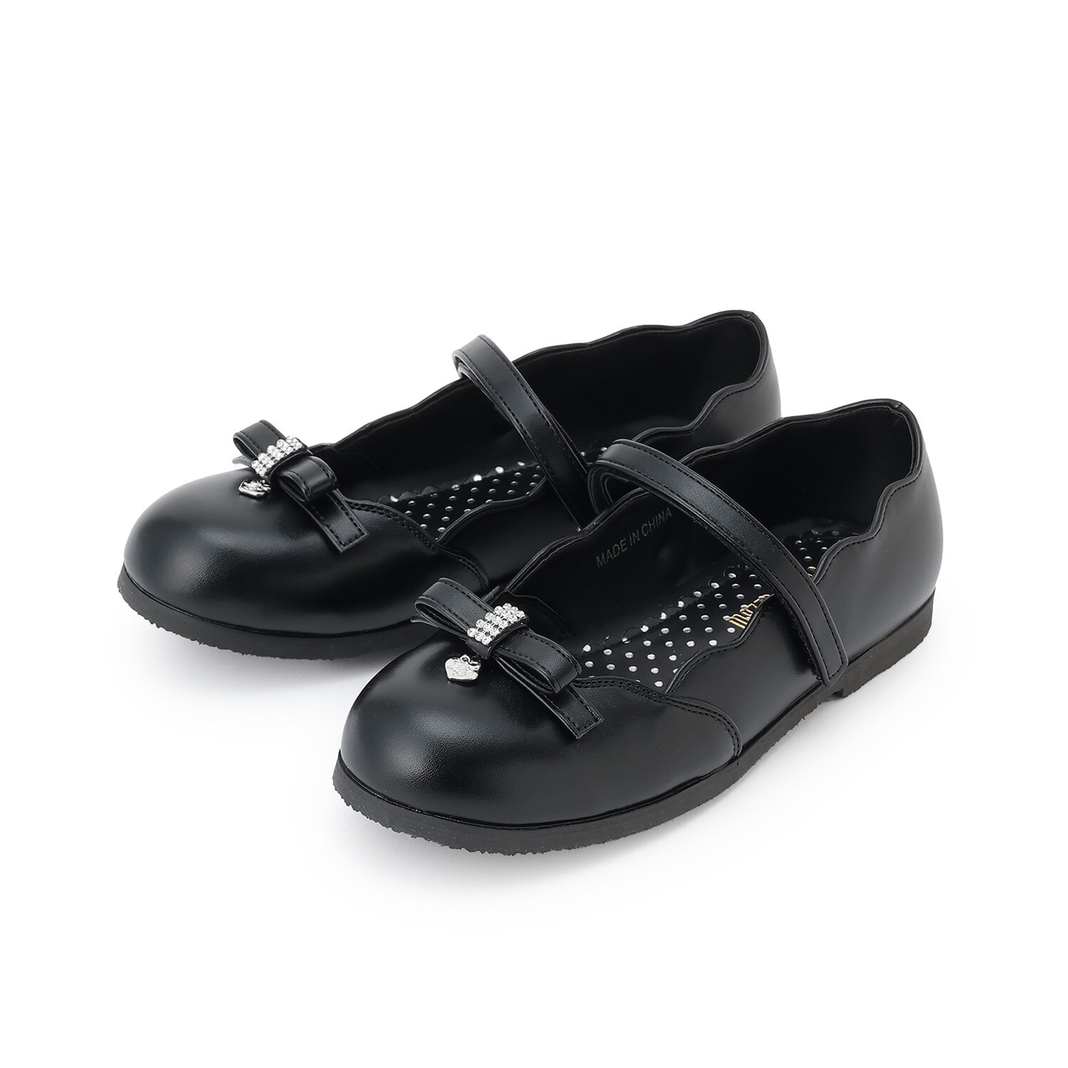 スカラップリボン　バレエシューズ