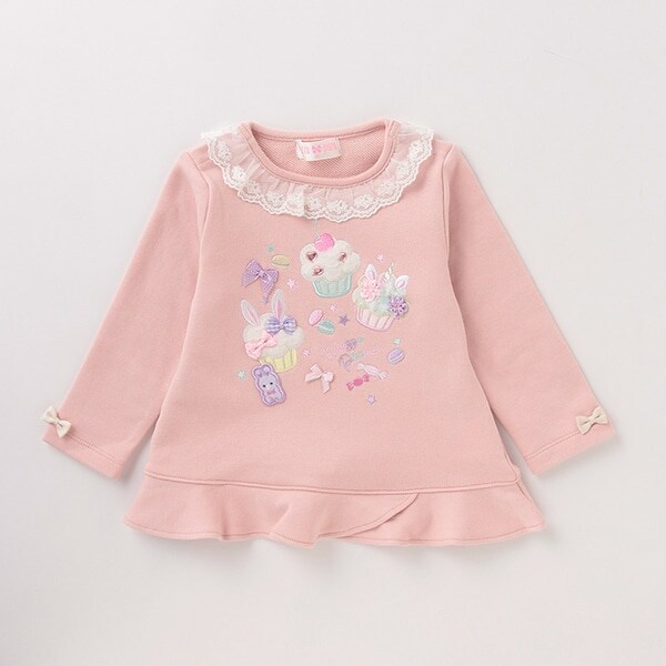 【人気商品再入荷】【直営店で取り扱い無し】 ケーキ刺しゅうTシャツ