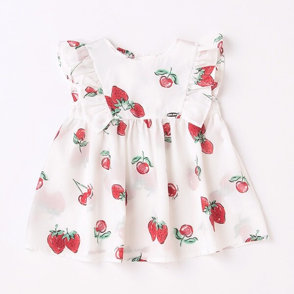 【人気商品再入荷】【直営店で取り扱い無し】苺柄チュニック