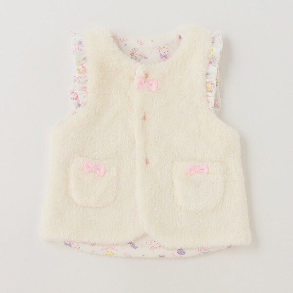 【人気商品再入荷】【直営店で取り扱い無し】ウサギ柄リバーシブルベスト