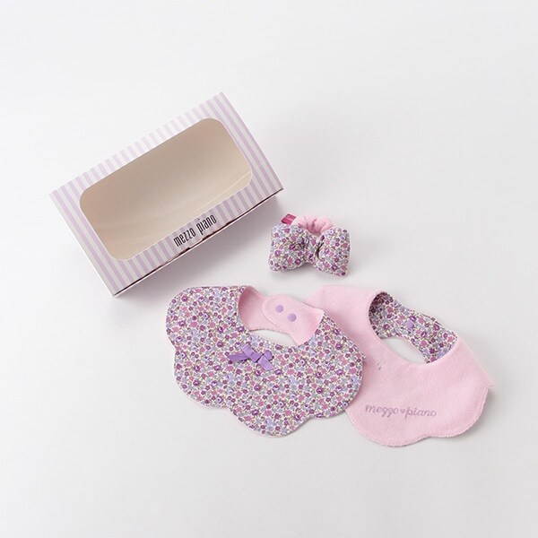 オリジナルボックスつきリバーシブルスタイ2枚×リボンリストラトル3点セット