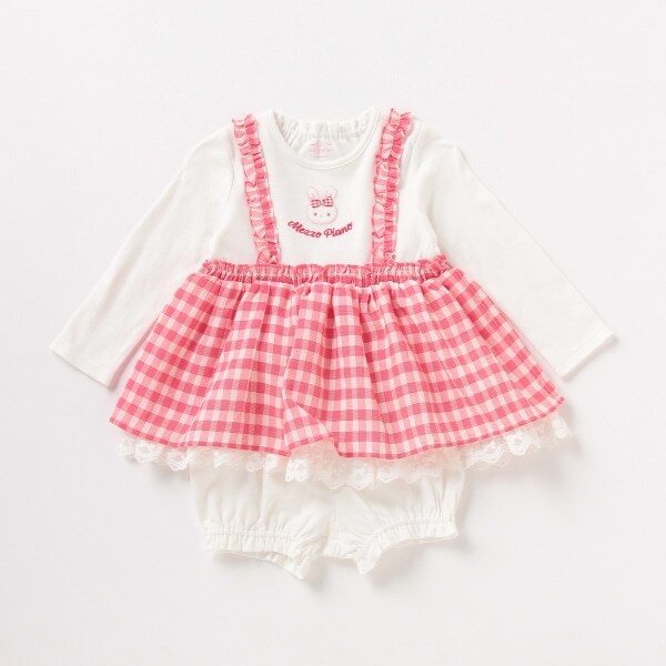 ウサギ刺しゅう切り替えTシャツ×ブルマセット