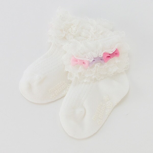 レースリボン　ソックス【日本製】